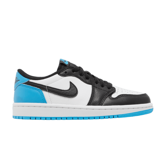 Jordan 1 Retro Low OG Black Dark Powder Blue (Women's)