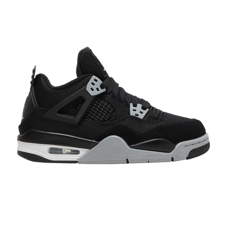 Jordan 4 Retro Black Canvas (GS)