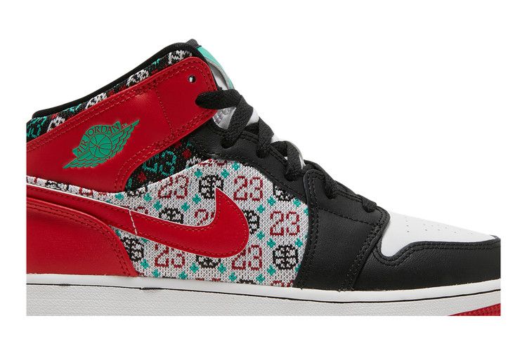 Jordan 1 Mid SE Ugly Christmas Sweater (GS)