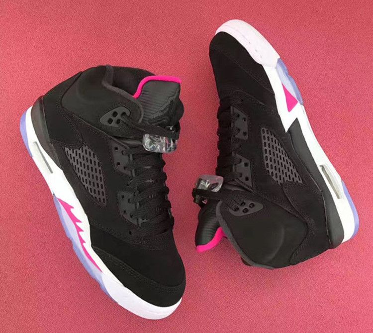 Jordan 5 Retro Black Deadly Pink (GS)
