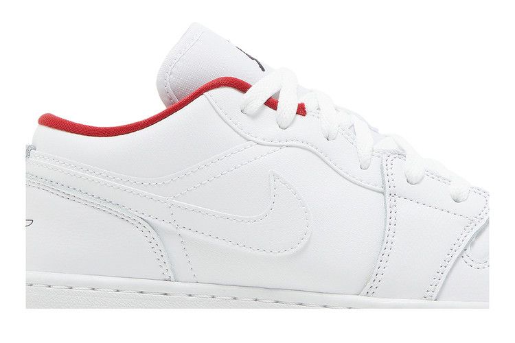Jordan 1 Low White Gym Red Black (GS)