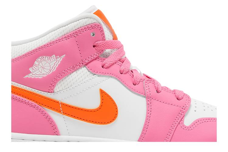 Jordan 1 Mid Pinksicle Safety Orange (GS)