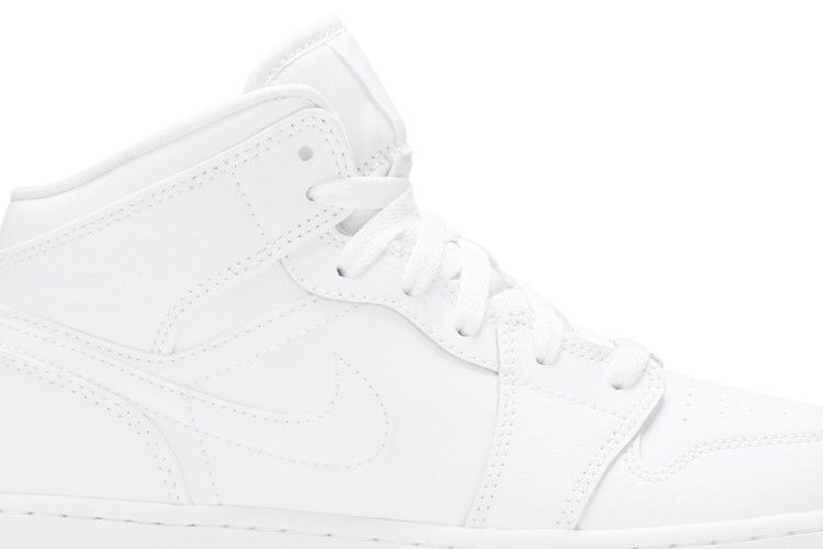 Jordan 1 Mid Triple White (2020) (GS)