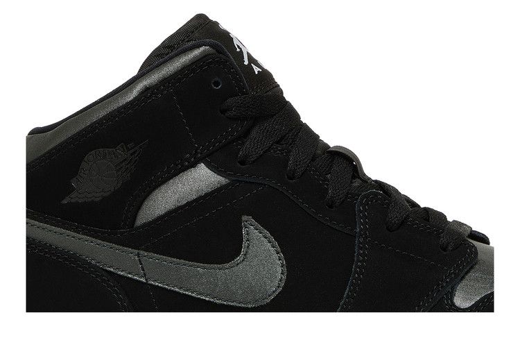 Jordan 1 Mid White Black Grey (GS)