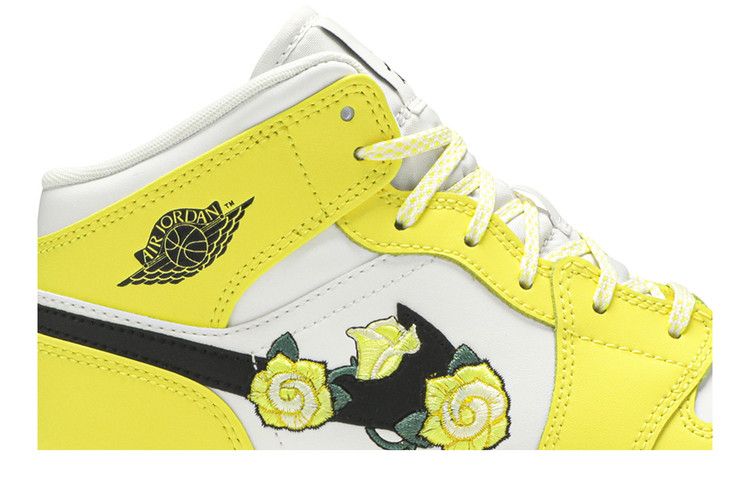Jordan 1 Mid Dynamic Yellow Floral (GS)