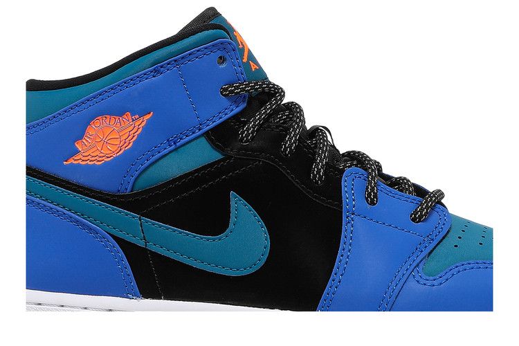 Jordan 1 Mid Racer Blue Green Abyss (GS)