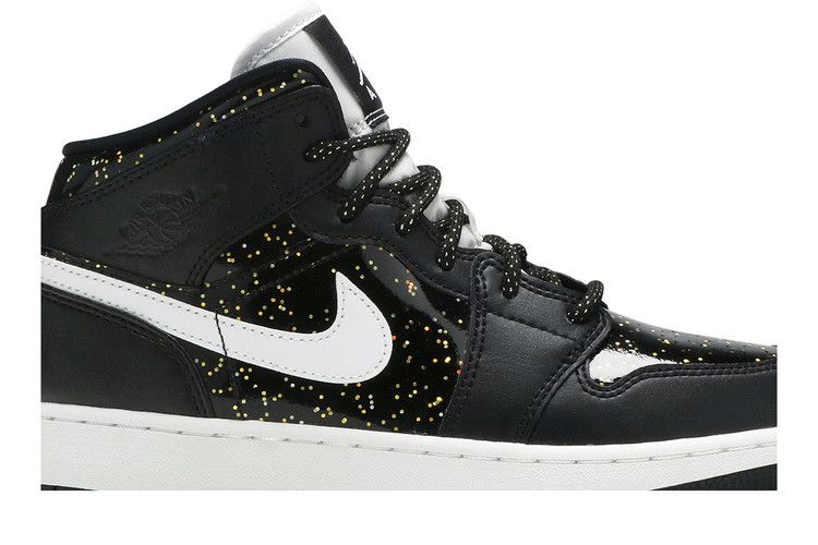 Jordan 1 Mid Black Speckle (GS)