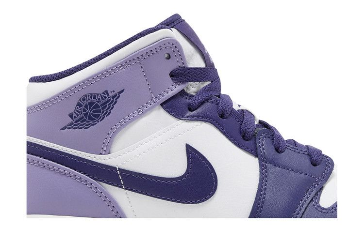 Jordan 1 Mid White Sky J Purple (GS)