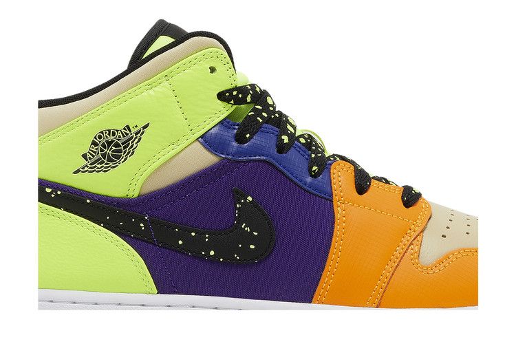 Jordan 1 Mid SE Volt Vivid Orange (GS)
