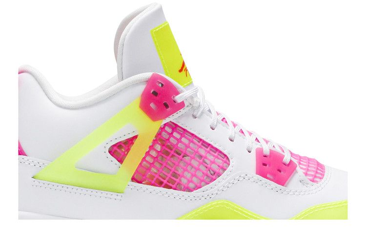 Jordan 4 Retro White Lemon Pink (GS)