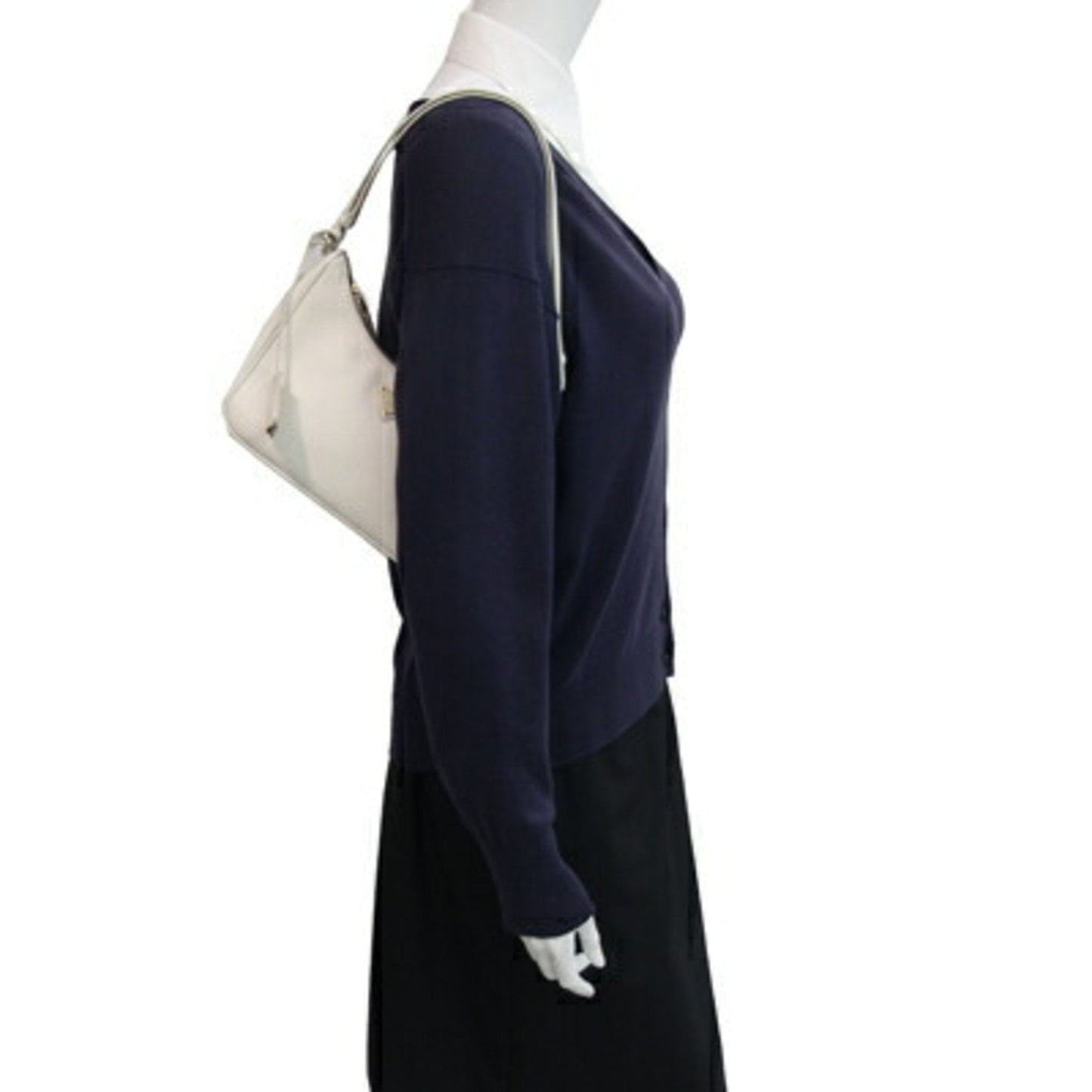 Adjustable Handle Zip Hobo Saffiano Leather Mini