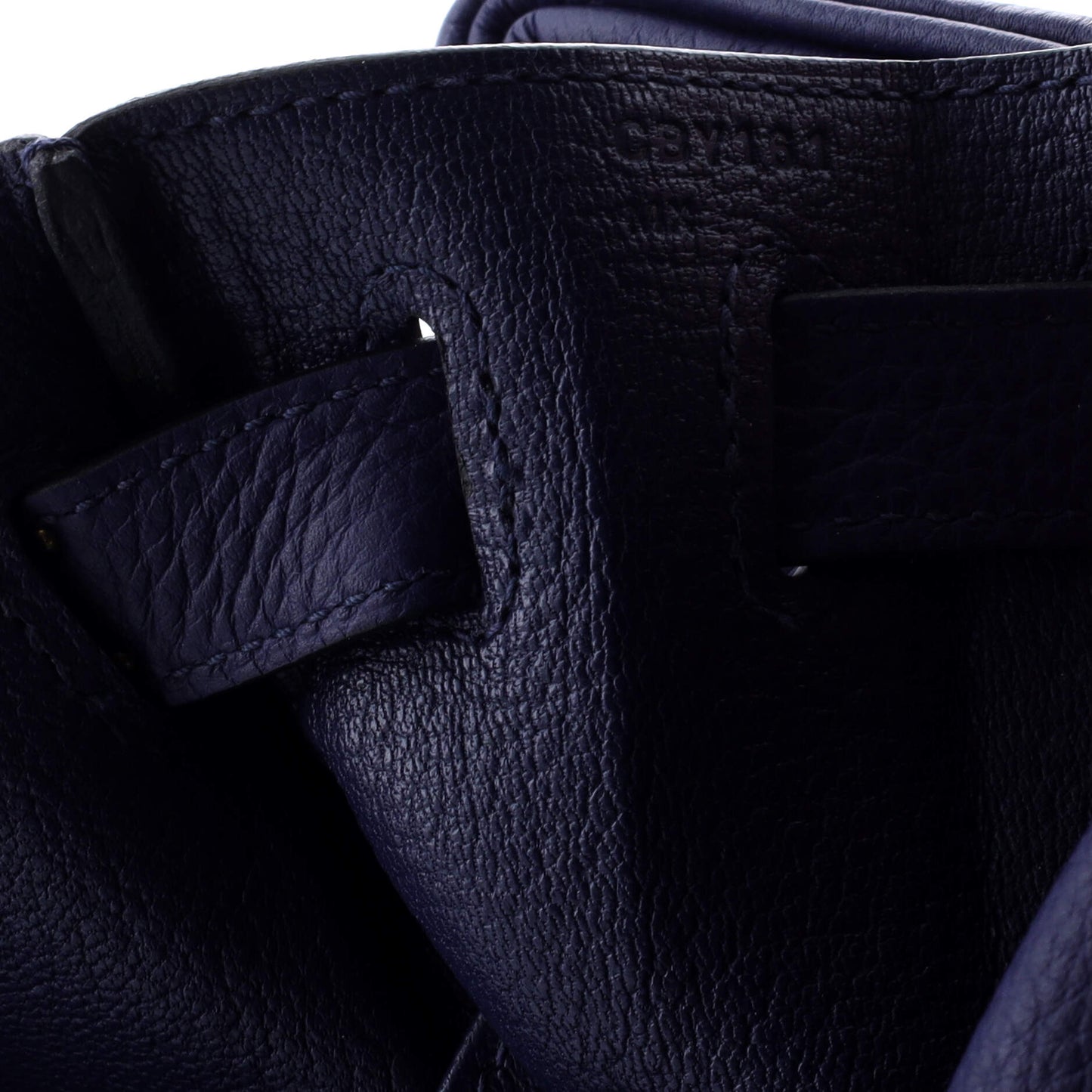 Kelly Handbag Bleu Encre Togo with Gold Hardware 28