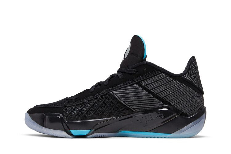Jordan 38 Low Black Gamma Blue (Translucent Sole)