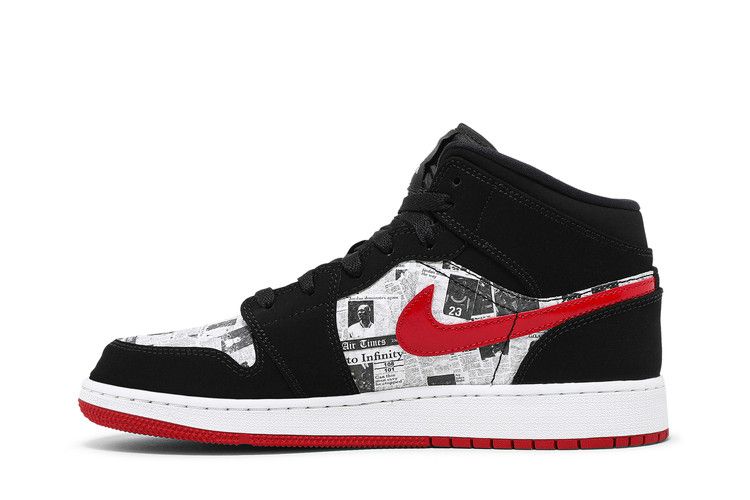 Jordan 1 Mid Newspaper Air Times (GS)