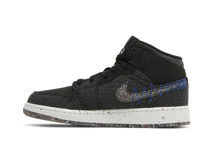 Jordan 1 Mid SE Crater Black (GS)