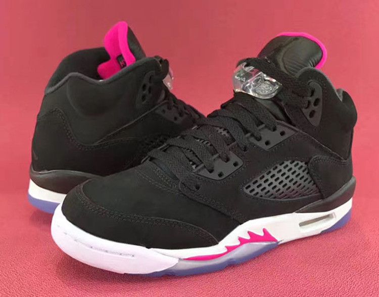 Jordan 5 Retro Black Deadly Pink (GS)