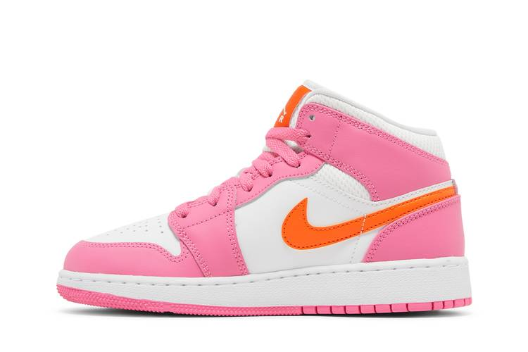 Jordan 1 Mid Pinksicle Safety Orange (GS)