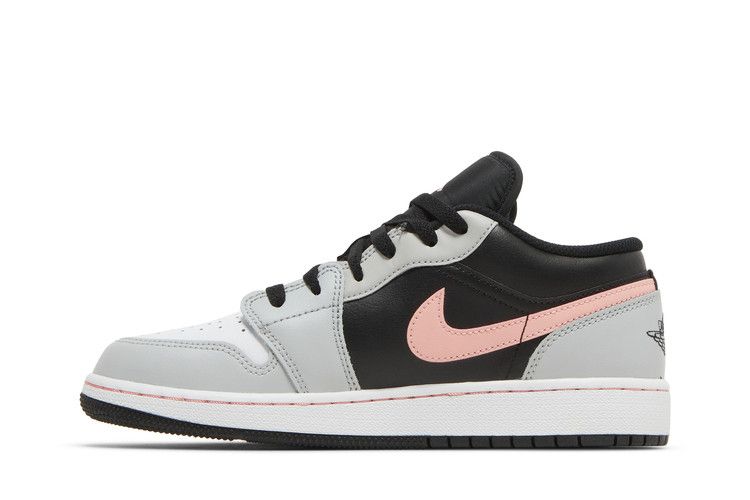 Jordan 1 Low Black Grey Pink (GS)