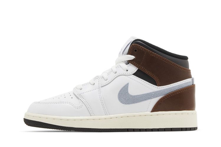 Jordan 1 Mid SE White Brown Blue Grey (GS)