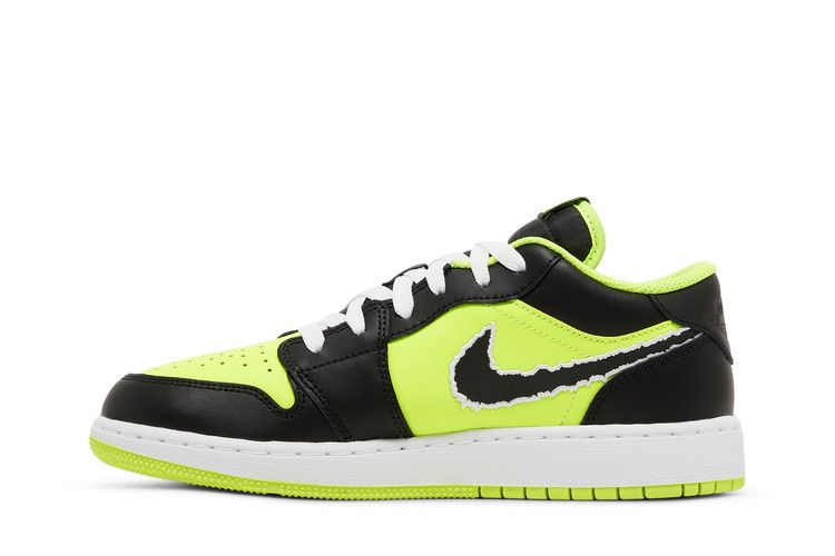 Jordan 1 Low SE Black Cat Volt (GS)
