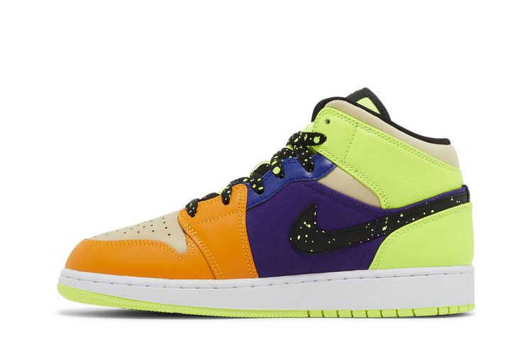 Jordan 1 Mid SE Volt Vivid Orange (GS)