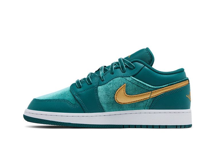 Jordan 1 Low SE Geode Teal Metallic Gold (GS)