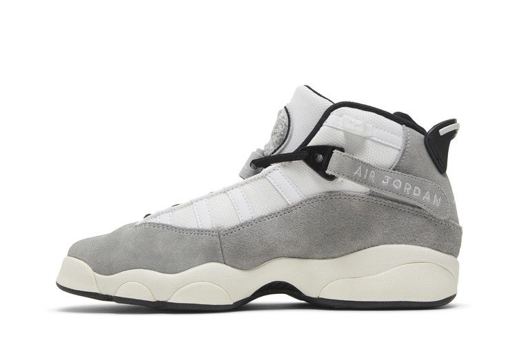 Jordan 6 Rings Light Smoke Grey Black Sail White (GS)
