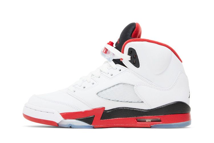 Jordan 5 Retro Fire Red Black Tongue (2013) (GS)