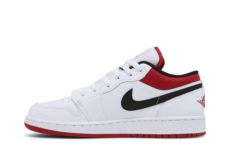 Jordan 1 Low White Gym Red (GS)