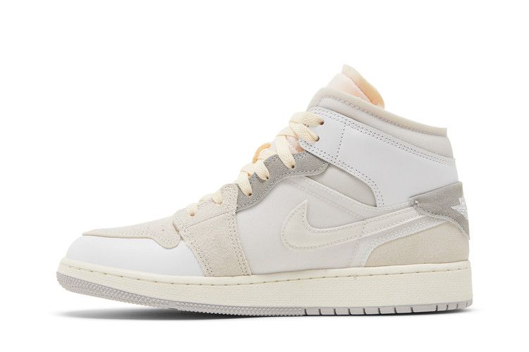 Jordan 1 Mid SE Craft Inside Out White Grey (GS)