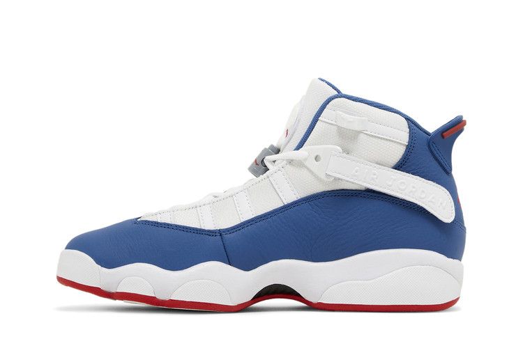 Jordan 6 Rings White University Red Light Steel Grey True Blue (GS)