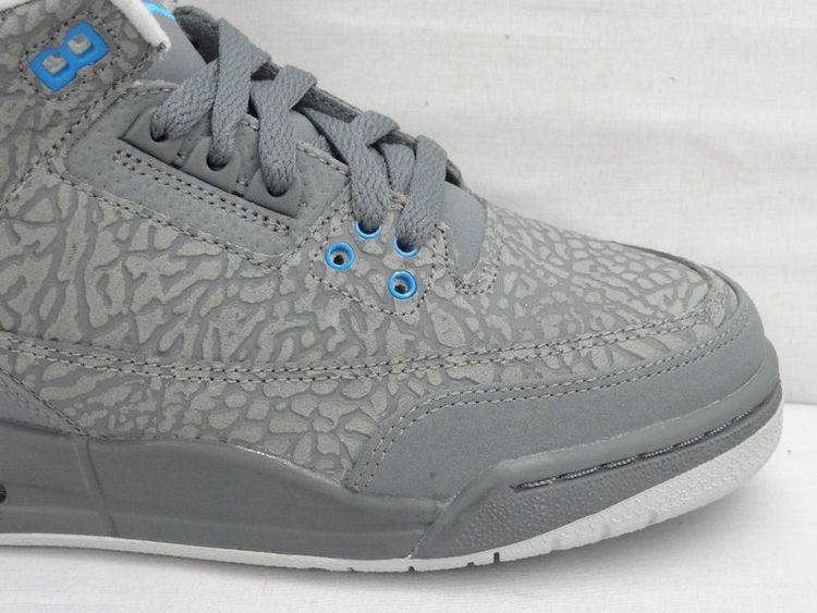 Jordan 3 Retro Flip Cool Grey Blue Glow (GS)