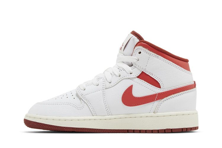 Jordan 1 Mid SE White Dune Red (GS)