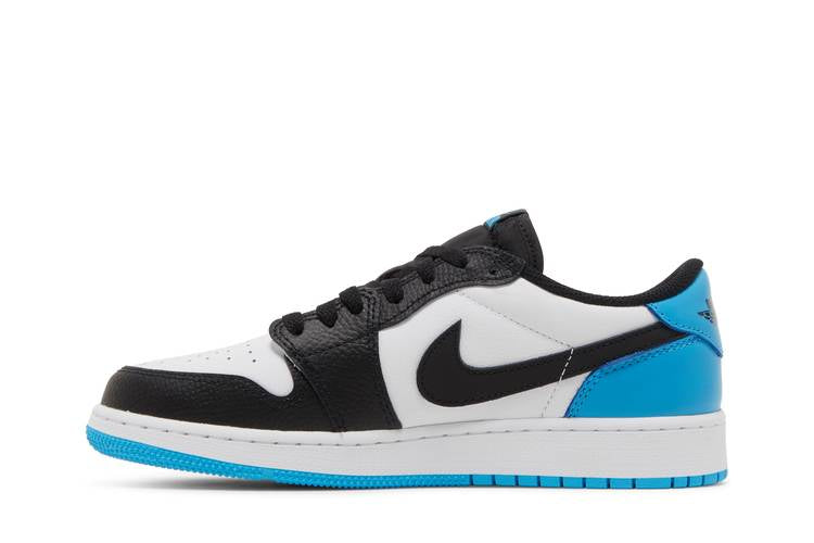 Jordan 1 Retro Low OG Black Dark Powder Blue (GS)