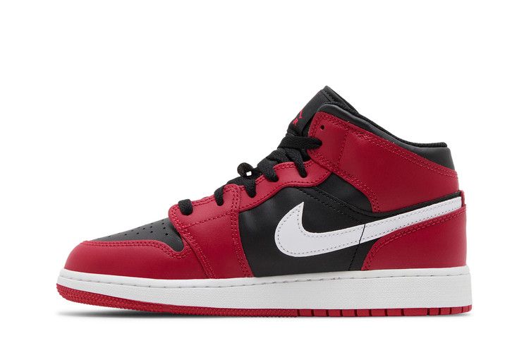 Jordan 1 Mid Gym Red Black White (GS)