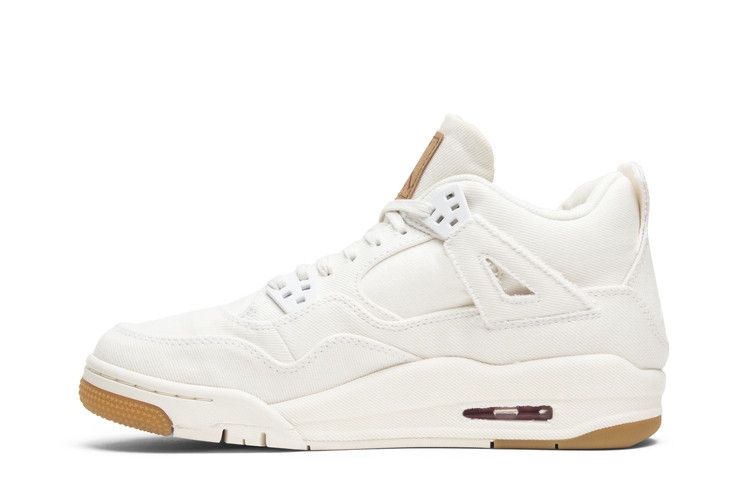 Jordan 4 Retro Levi's White (GS) (Levi's Tag)