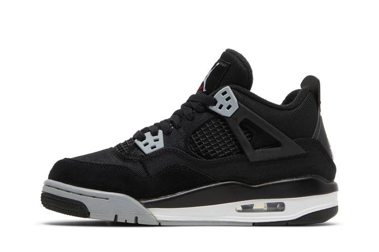 Jordan 4 Retro Black Canvas (GS)