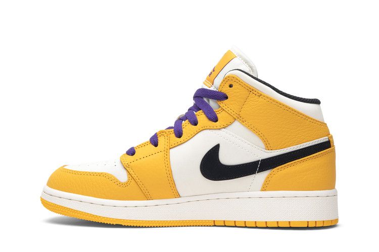 Jordan 1 Mid SE Lakers (GS)
