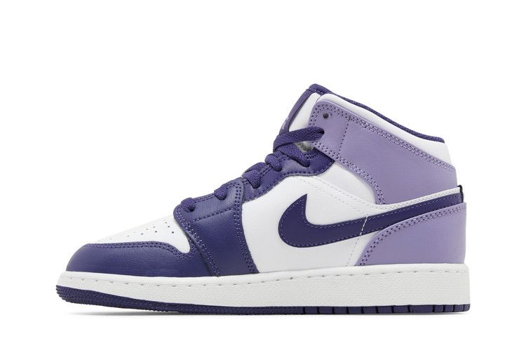 Jordan 1 Mid White Sky J Purple (GS)