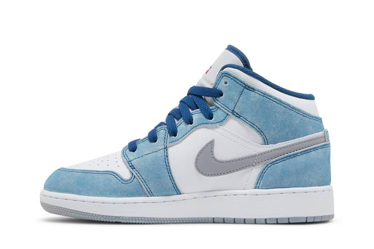 Jordan 1 Mid SE French Blue Light Steel (GS)