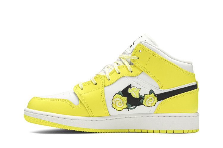 Jordan 1 Mid Dynamic Yellow Floral (GS)