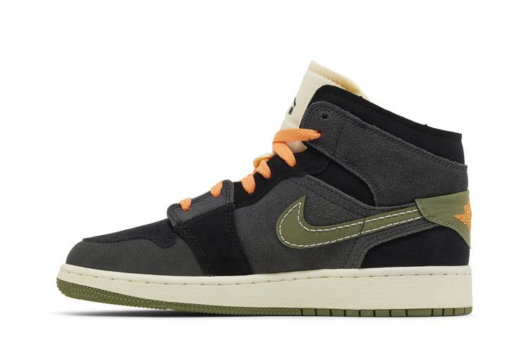 Jordan 1 Mid SE Craft Anthracite Light Olive (GS)