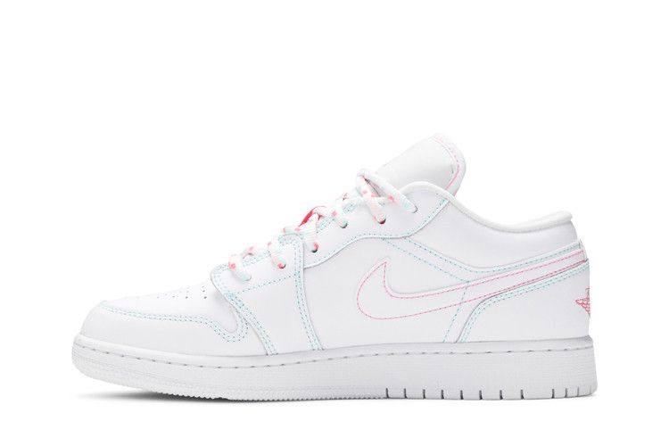 Jordan 1 Low White Green Pink (GS)