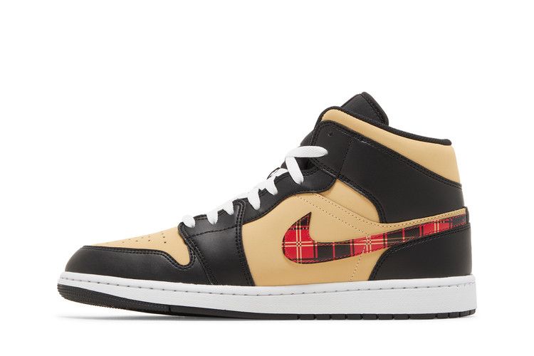Air Jordan 1 Mid Tartan Swoosh