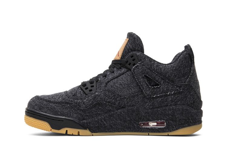 Jordan 4 Retro Levi's Black (GS) (Levi's Tag)