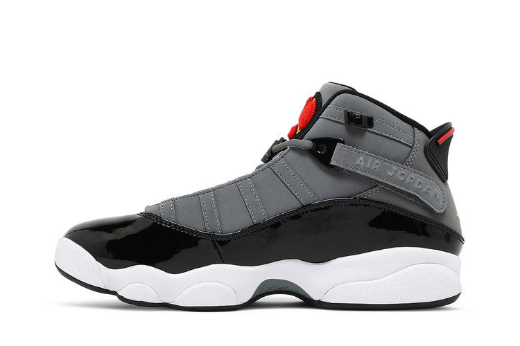 Jordan 6 Rings Smoke Grey Black Red Gold