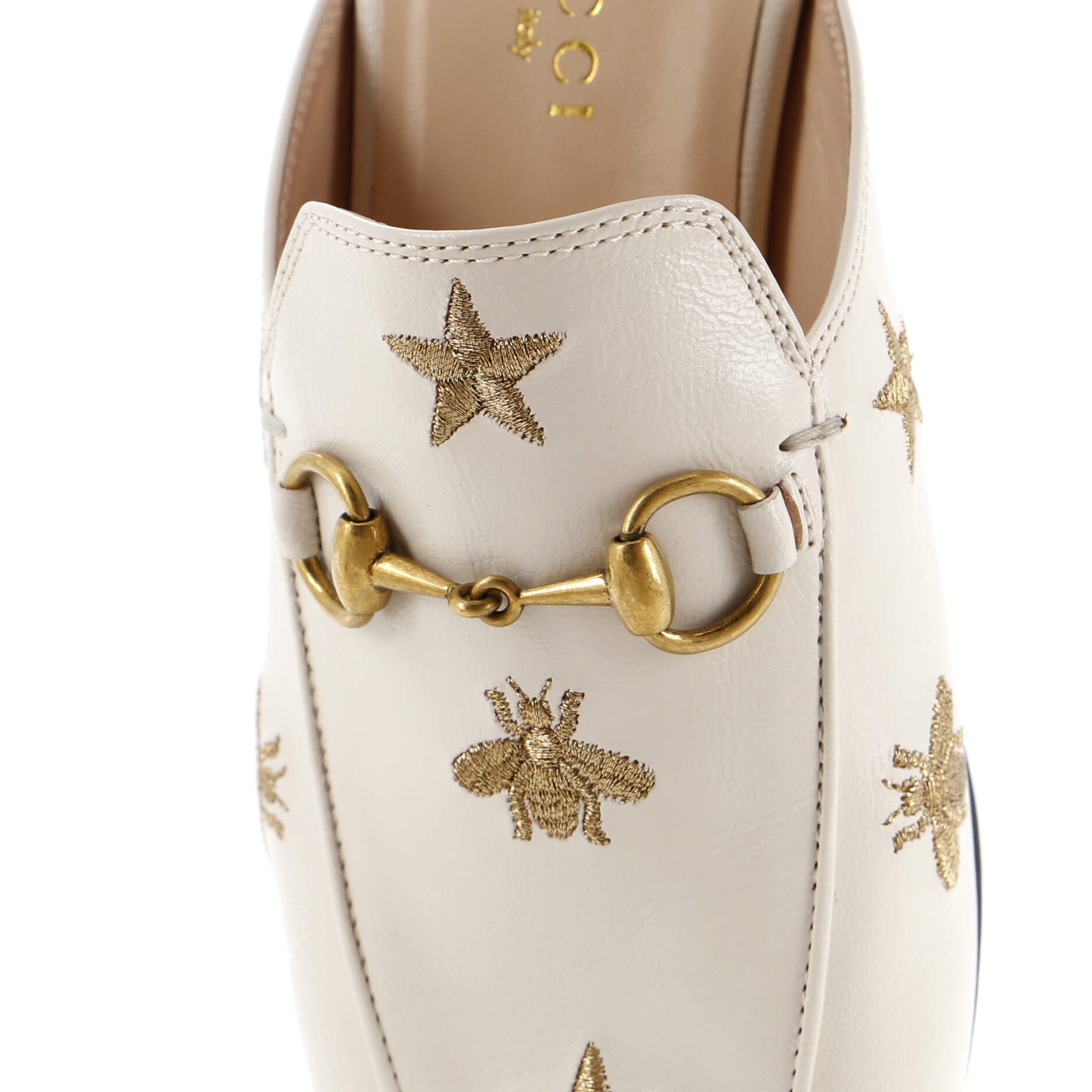 Women's Princetown Mules Embroidered Leather