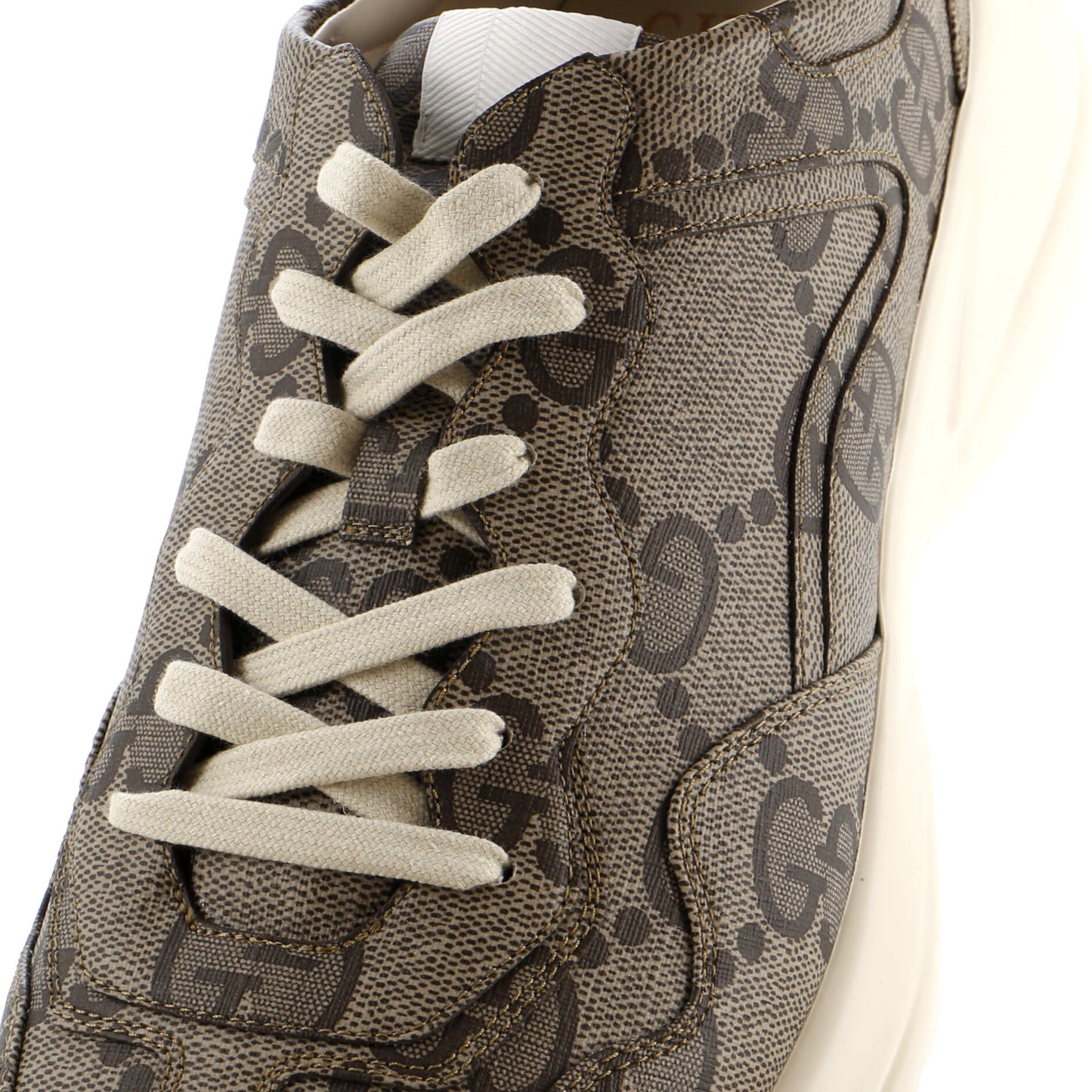 Rhyton Sneakers Jumbo GG Coated Canvas