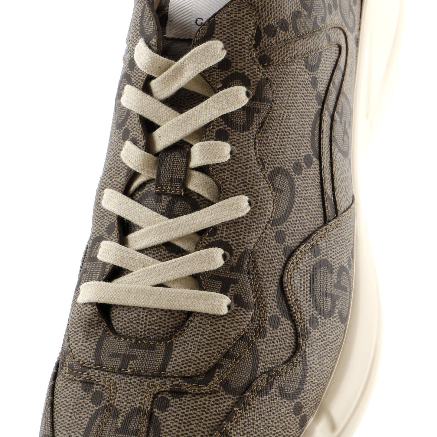 Rhyton Sneakers Jumbo GG Coated Canvas