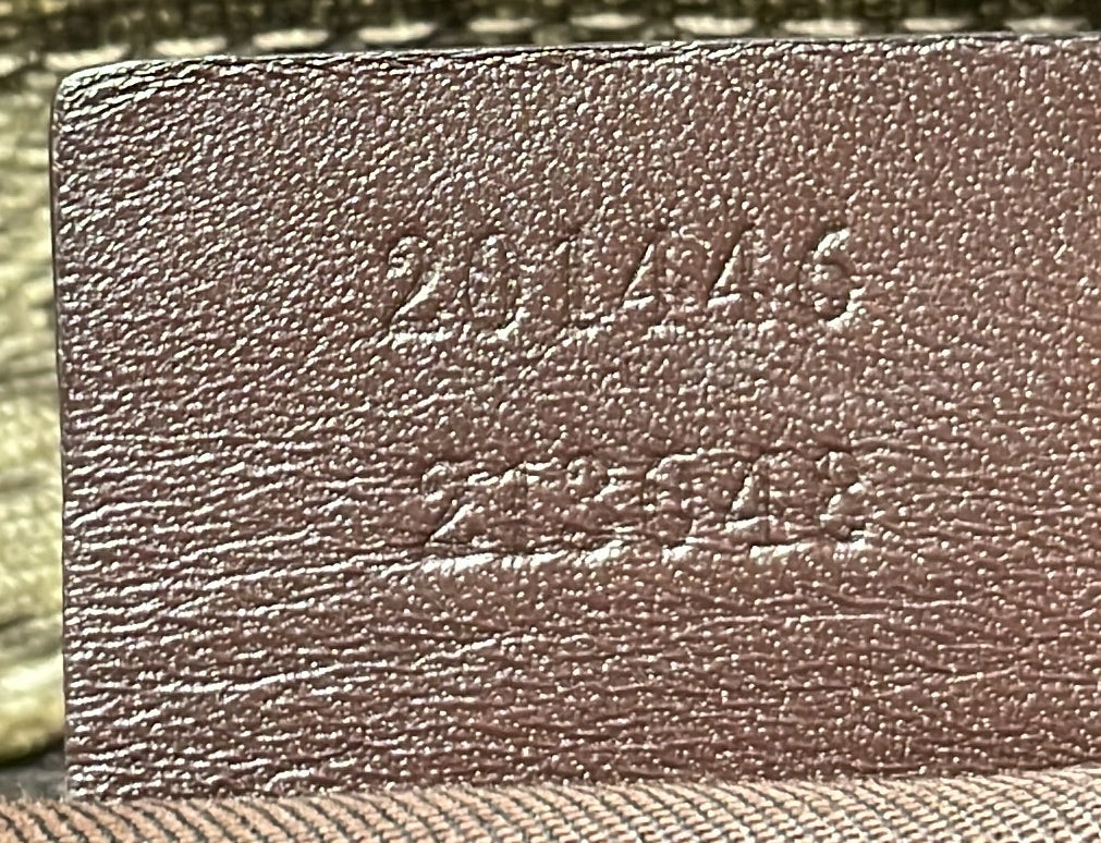 Zip Top Messenger Bag GG Coated Canvas Large